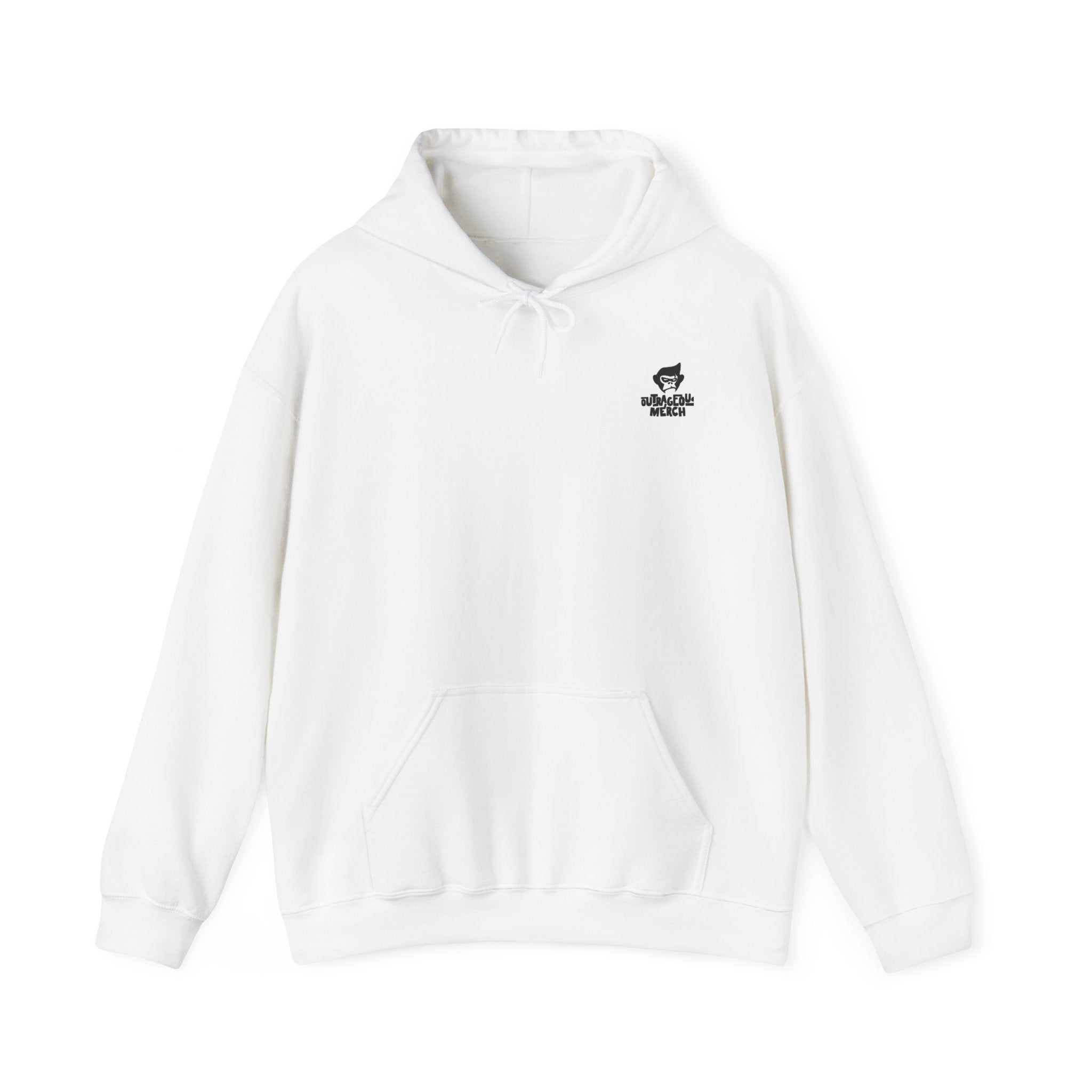 White HUS7L3 Like a Crackhead Hooded Sweatshirt – Outrageous